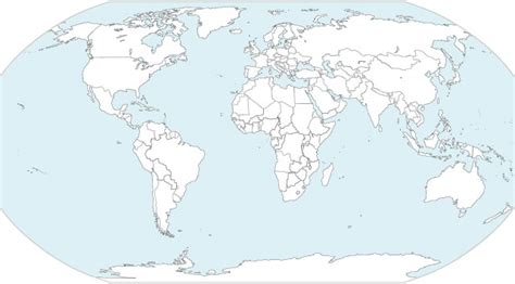 World Map Outline High Resolution Vector At