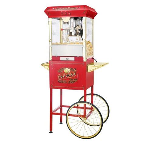 Princeton Antique Popcorn Machine 8 Oz With Cart Popcorn Popper