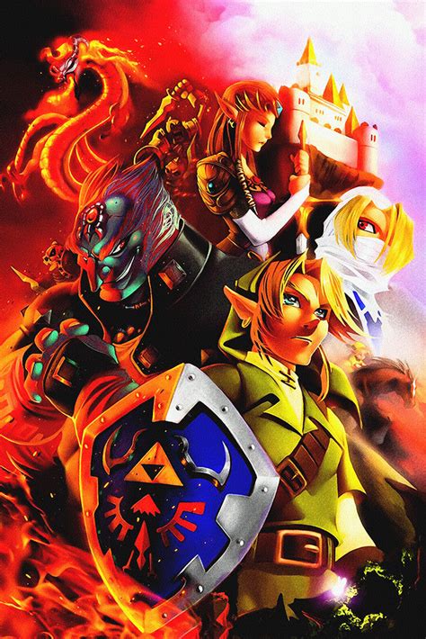 The Legend Of Zelda Characters Game Poster My Hot Posters