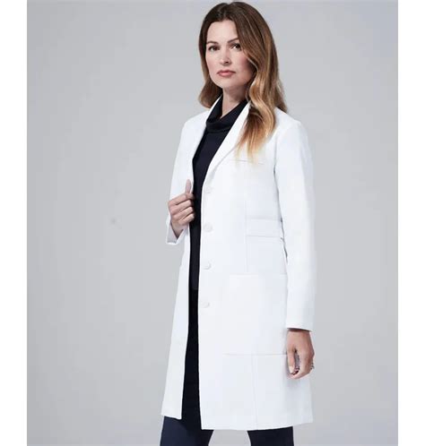 Emma W Classic Fit Lab Coat Womens Lab Coat White Lab Coat Womens