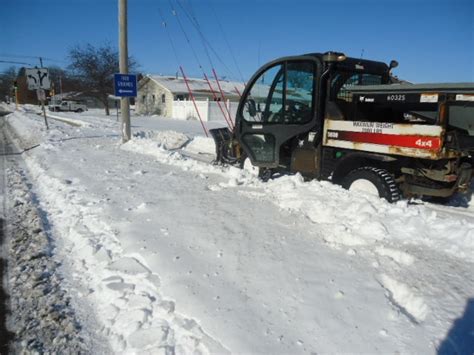 Snow And Ice Covered Sidewalks Janesville Wi