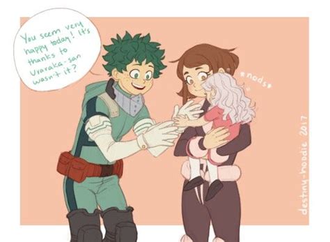 Midoriya Uraraka Eri Boku Academia Buko No Hero Academia My