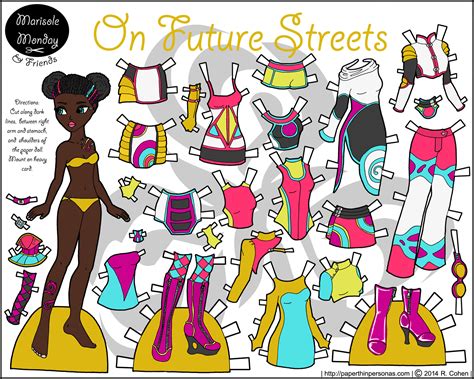 On Future Streets Paper Doll To Print • Paper Thin Personas