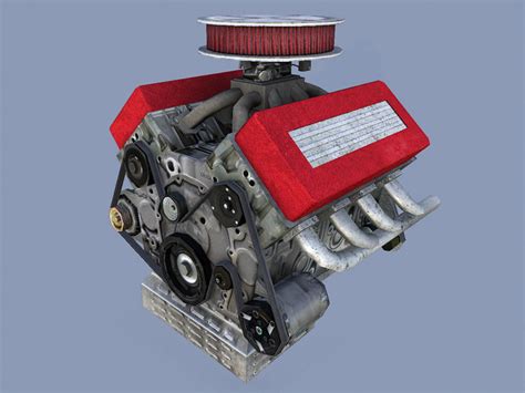 3d Model Car Engine Cgtrader