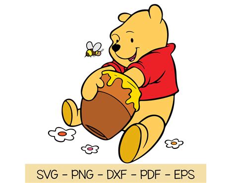 Baby Winnie The Pooh Characters Svg 180 Svg Png Eps Dxf In Zip File