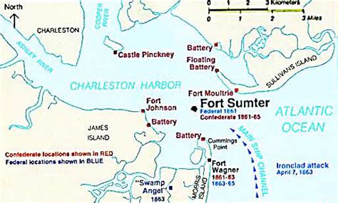 Recreational Geography Civil War Geography Fort Sumter South Carolina