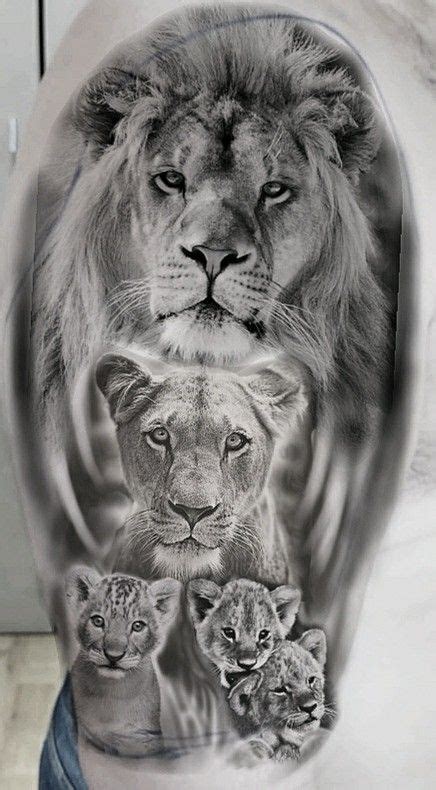 Lion Cub Tattoo Lion And Lioness Tattoo Cubs Tattoo Mens Lion Tattoo