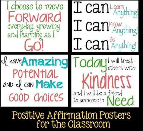Tween Teaching Positive Affirmations For Students Positive