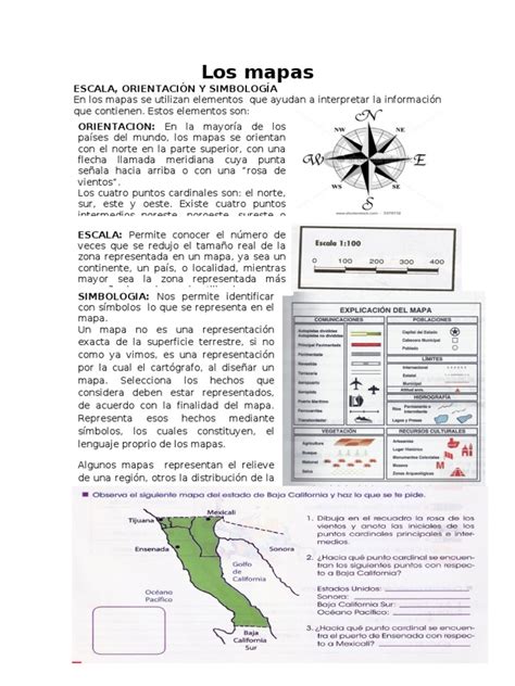 Geografía Los Mapas Y Su Simbología Mapa Los Símbolos