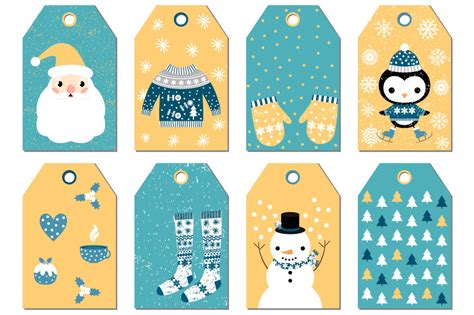 Cute Printable Christmas Tags Kawaii Holiday T Tags