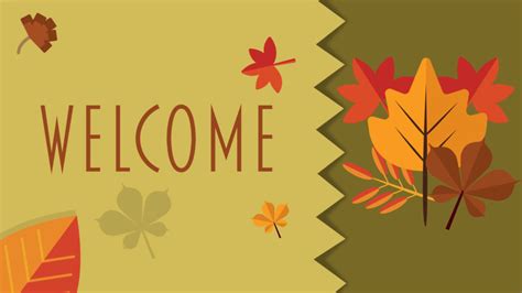 Welcome To Church Fall Leaves Graphics Progressive Church Media