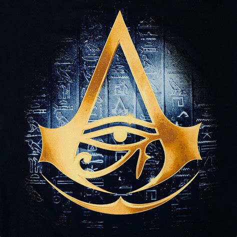 Assassins Creed Origins Logo T Shirt Schwarz Elbenwald