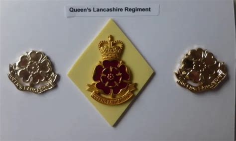 British Army Cap Badge And Collar Badges The Queens Lancashire