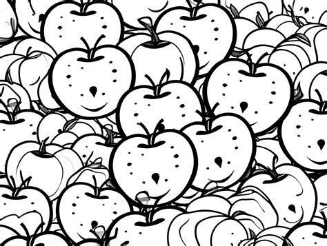 Apple Harvest Coloring Page Coloring Page