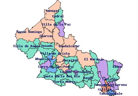 Mapa De San Luis Potosi Con Nombres Para Imprimir Imagui