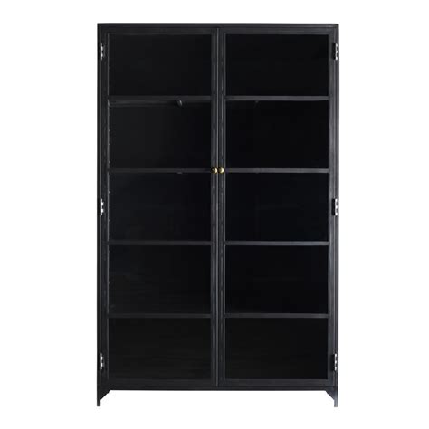 Beautiful Metal Cabinet With Glass Doors And Shelves Products Tine K Home