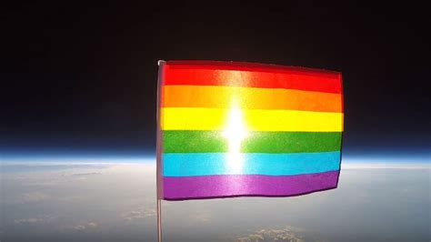 Gay Pride Flag Launched Into Space To Spread Peace Bbc News