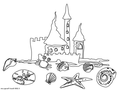 Add wavy line for water, and pail with shovel. Coloring Pages: Free Coloring Pages Of Seaside Images ...