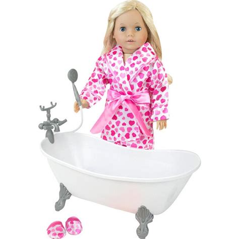 18 Doll Bath Tub White Sophias By Teamson Kids Dolls And Doll