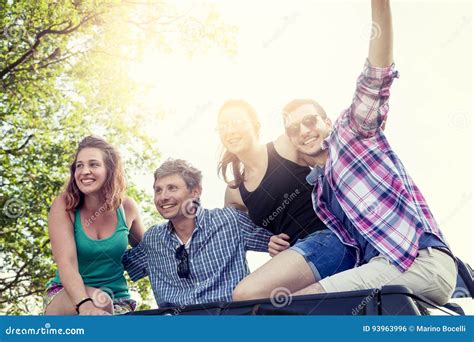 Group Of Young Adults Have Fun Stock Photo Image Of Friendship