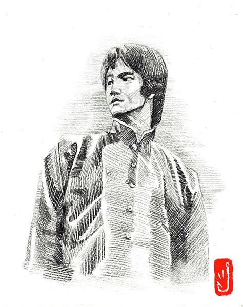 Bruce Lee Drawing Drawing By Carlos Fleites Fine Art America
