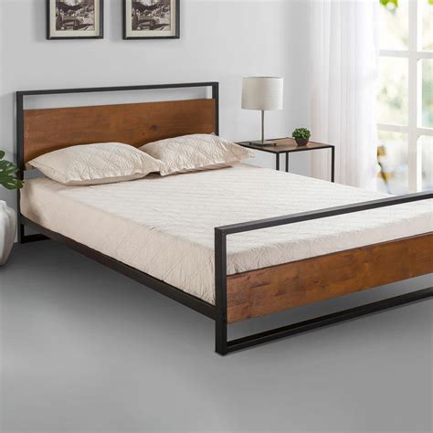 Studio Home Houston Premium Wood And Metal Bed Frame And Reviews Temple
