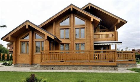 Laminated Log Eco House Kit Engineered Wood Prefab Diy Building Cabin