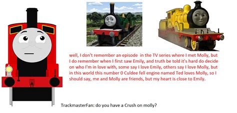James Answer To Trackmasterfan341 By Agent555 On Deviantart