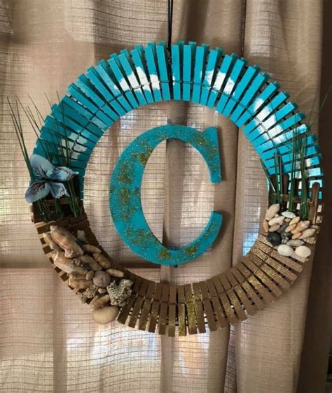 Pin By Betty Akers On Crafting Clothes Pin Wreath Clothes Pin Crafts