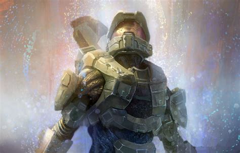 Wallpaper Helmet Armor Fps Halo 4 Master Chief Mjolnir Powered