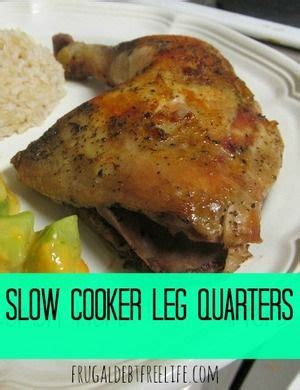 Mix all remaining ingredients and pour over chicken. Slow Cooker Lemon Herb Leg Quarters | Chicken quarter recipes, Food recipes, Chicken leg recipes