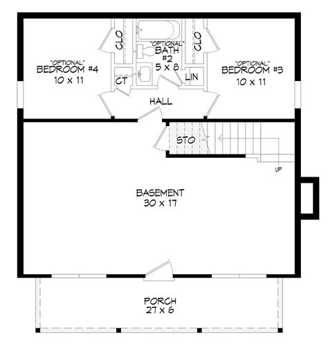 House Plan 51616 Country Style With 900 Sq Ft 2 Bed 1 Bath