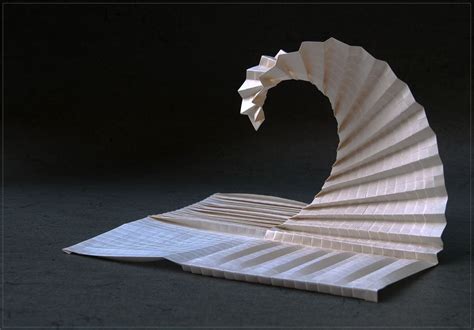 Wave Inspired By Goran Konjevod Paper Folding Art Cardboard