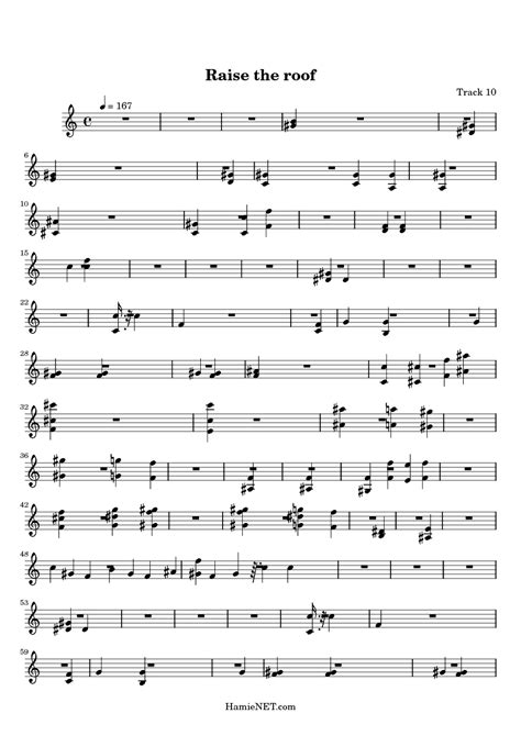 Raise The Roof Sheet Music Raise The Roof Score
