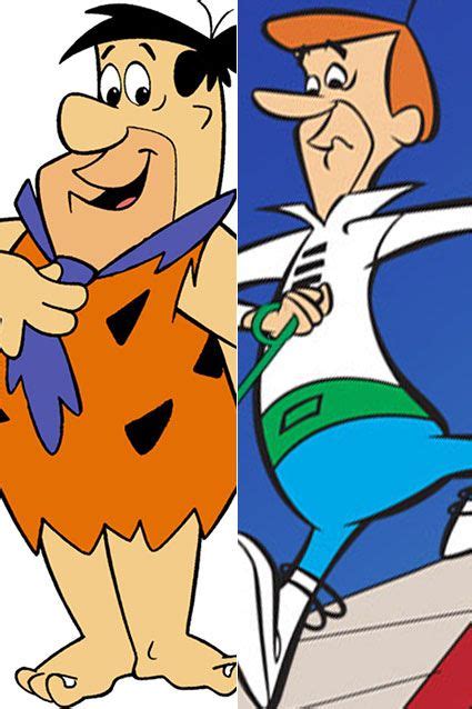 Battle Of The Tv Dads Tv Shows Retro Cartoons The Jetsons Fred Flintstone