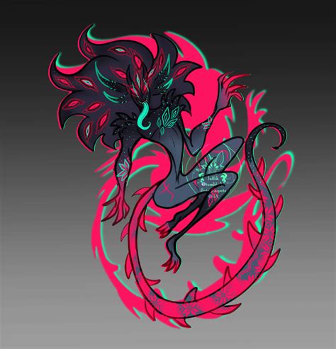 Closed Auction Glowy Demon By Flyingcarpets On Deviantart