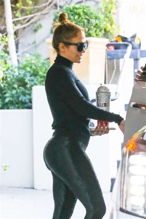 jennifer lopez spotted in satin gym pants in la gotceleb