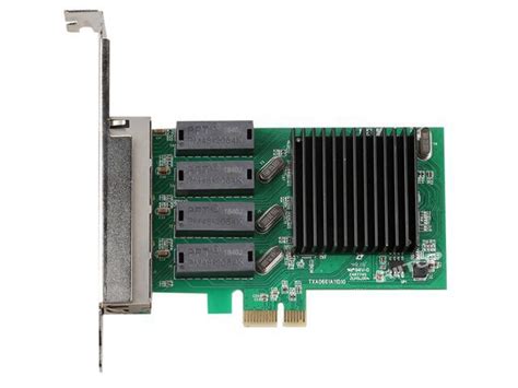 4 Port Gigabit Ethernet Pcie Pci E X1 Network Interface Card Nic 10