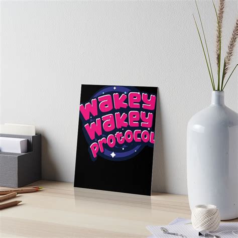 Wakey Wakey Protocol In Space With Markiplier Art Board Print By
