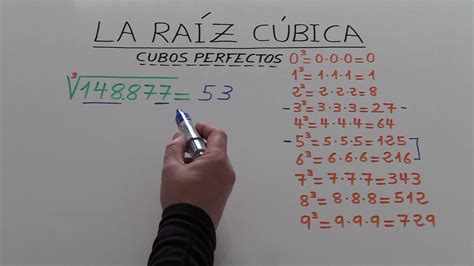 Forma Fácil Y Rápida De Hacer Una Raíz Cúbica Exacta Youtube