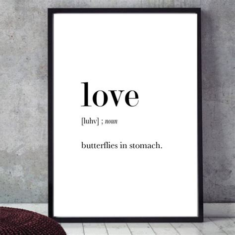 Love Definition Poster Love Print Love Poter Poster Love