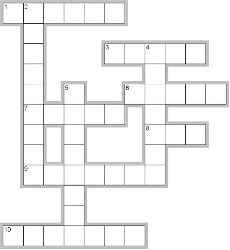10 Best Free Printable Blank Crossword Puzzle Template Pdf For Free At