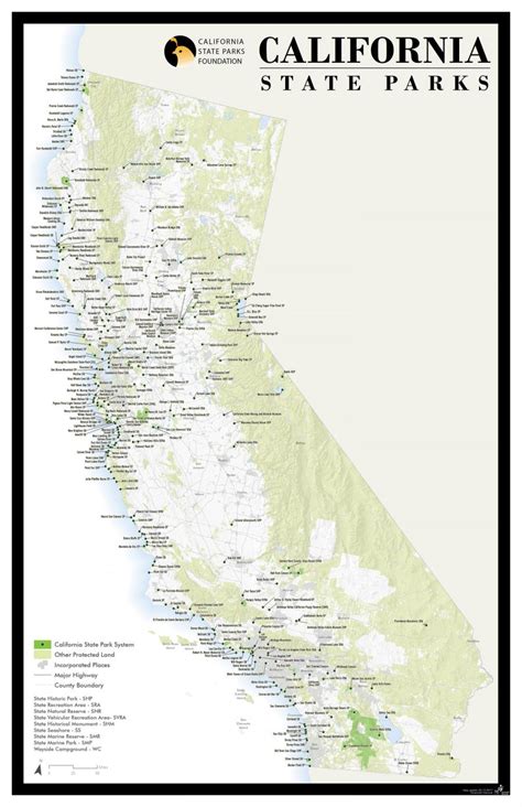 Map Of California State Parks Large World Map