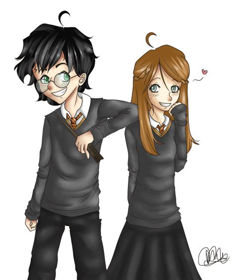 Harry Potter And Ginny Weasley By Miesmud On Deviantart Harry Potter