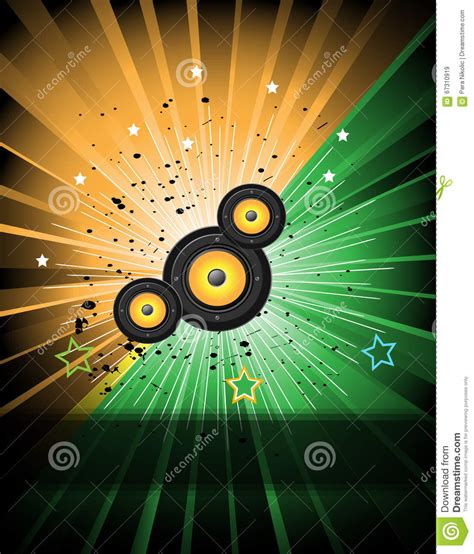 Background For Disco And Musical Event Flyer Stock Vector