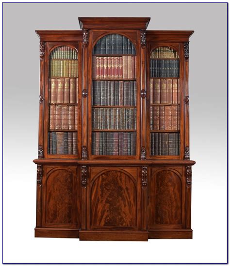 Antique Victorian Mahogany Bookcase Bookcase Home Design Ideas