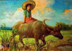 Carabao Ride Philippine Art Filipino Art Art Village