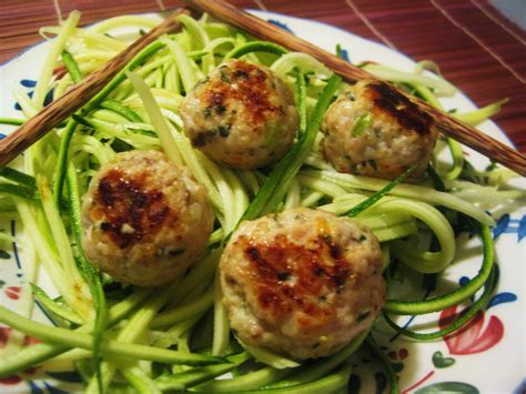 Asian Turkey Meatballs With Zucchini Noodles Simply Quinoa
