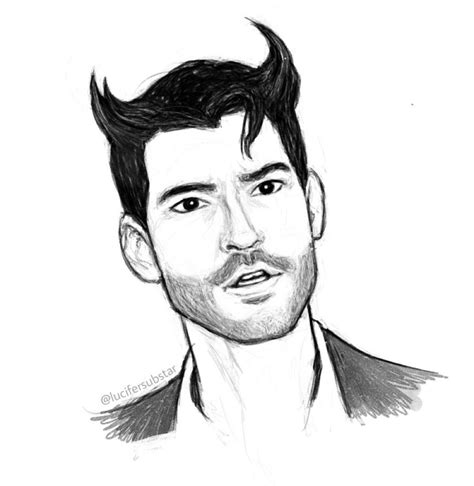 Pin By Nina Santoro On Lucifer Fan Art In 2022 Fan Art Male Sketch Art