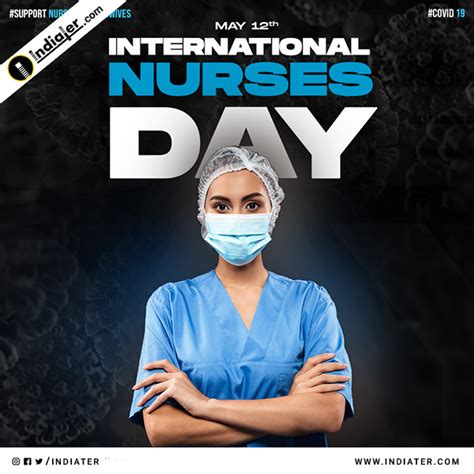Free International Nurses Day Greeting Card Image Download Psd Template
